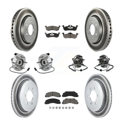 Kit de plaquettes de Rotor de frein revêtues de roulement de moyeu avant et arrière (10 pièces) pour Ford Expedition RW