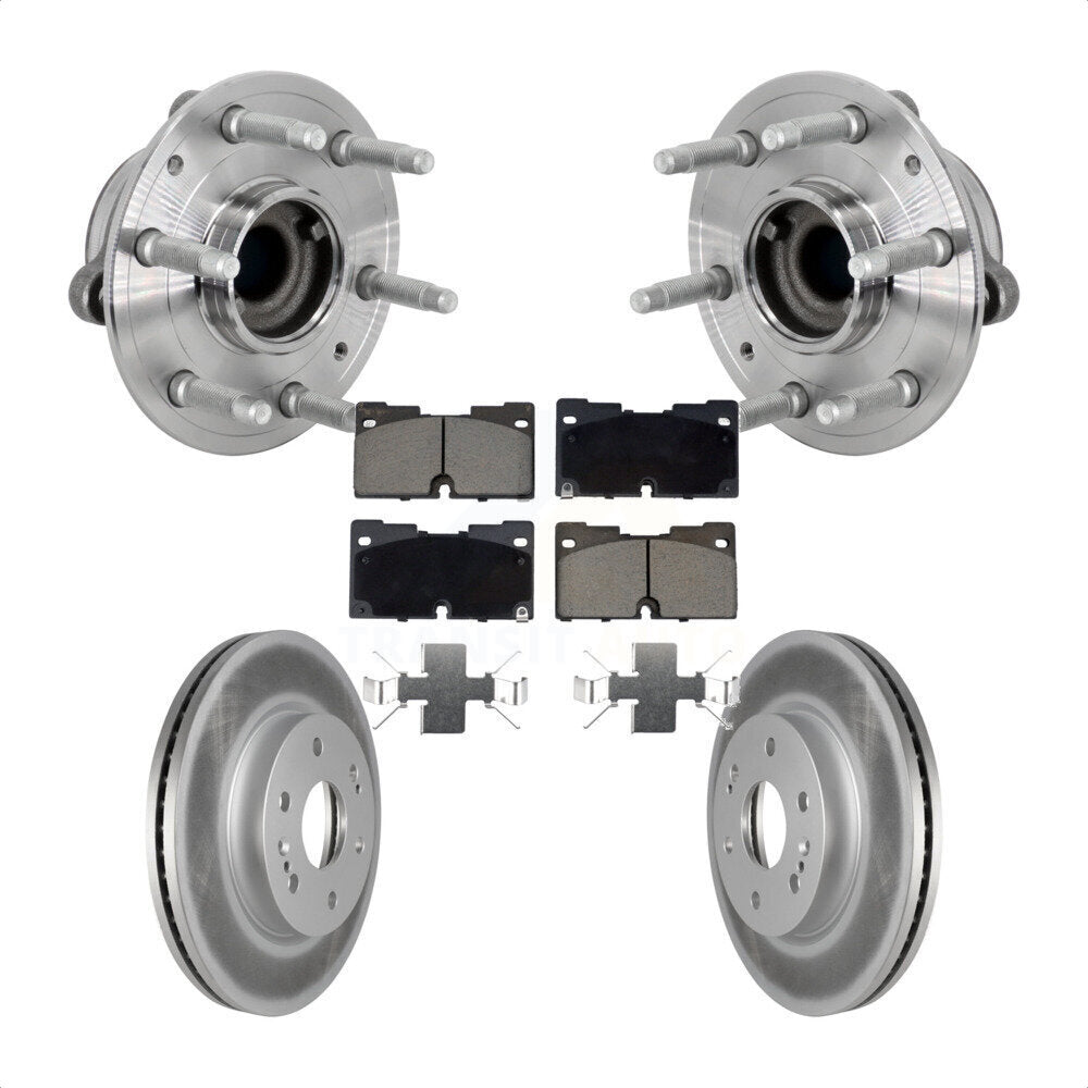 Kit de plaquettes de Rotor de frein enduit de roulement de moyeu avant, pour Chevrolet GMC Silverado 1500 X