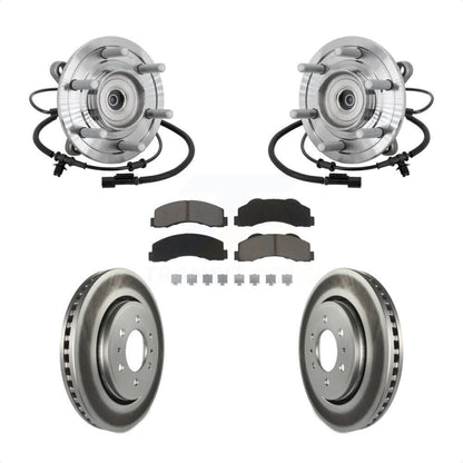 Kit de plaquettes de Rotor de frein revêtues de roulement de moyeu avant, pour Ford F-150 Raptor 2017 avec 4W