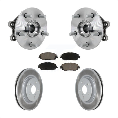 Kit de rotors et plaquettes de frein à disque enduits d'assemblage de roulement de moyeu avant pour Toyota RAV