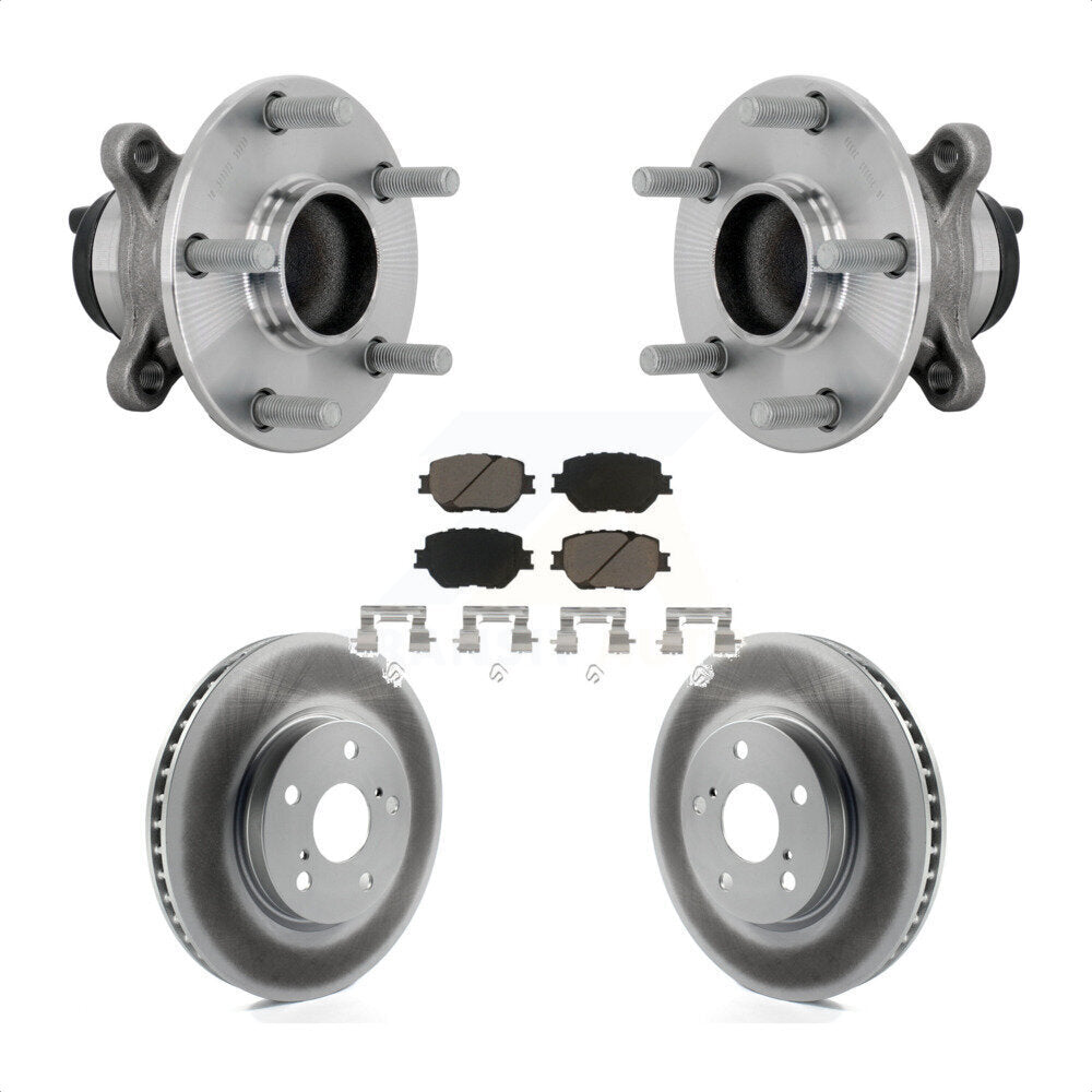 Kit de plaquettes de Rotor de frein revêtues de roulement de moyeu avant, pour Base Lexus IS250 2014 avec RW