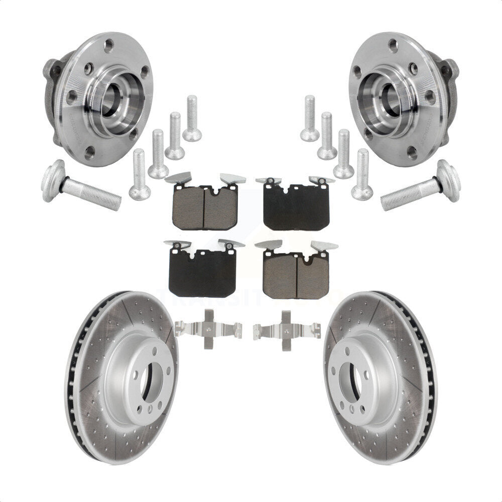 Kit de plaquettes de Rotor de frein enduit de roulement de moyeu avant, pour BMW 330i xDrive 440i Gran Coup
