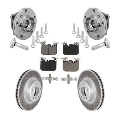 Kit de plaquettes de Rotor de frein enduit de roulement de moyeu avant, pour BMW 330i xDrive 440i Gran Coup