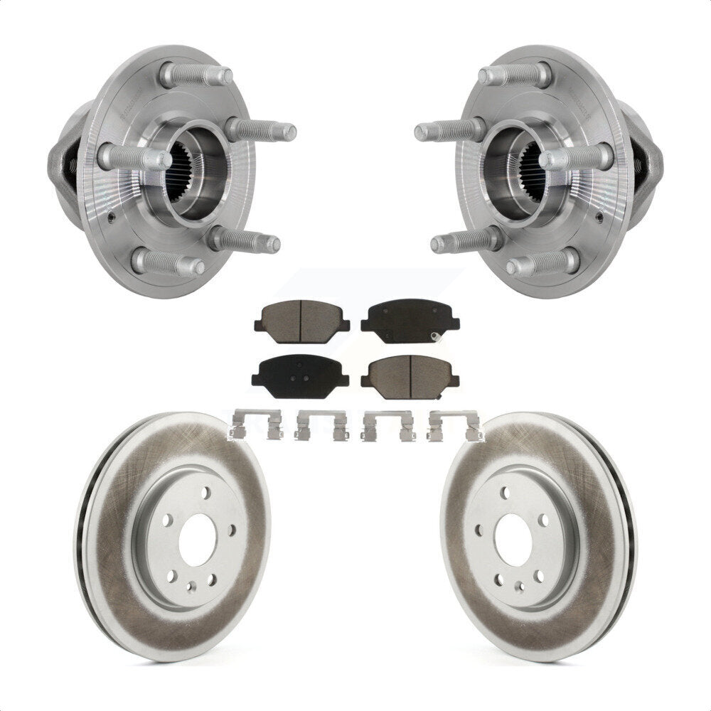 Ensemble de roulement de moyeu avant, Rotor de frein à disque revêtu et Kit de plaquettes pour Buick Envisio