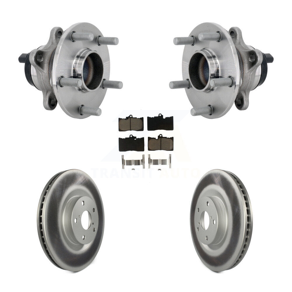 Kit de plaquettes de Rotor de frein enduites de roulement de moyeu avant, pour Lexus GS350 RC300 GS450h GS30