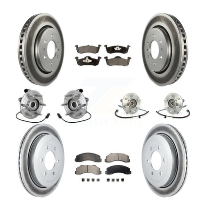 Kit de plaquettes de Rotor de frein revêtues de roulement de moyeu avant et arrière (10 pièces) pour Ford Expedition 4W