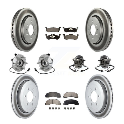 Kit de plaquettes de Rotor de frein revêtues de roulement de moyeu avant et arrière (10 pièces) pour Ford Expedition RW