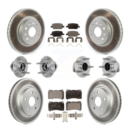 Kit de plaquettes de rotor de frein, roulement de moyeu avant et arrière (10 pièces) pour Chevrolet Camaro CT