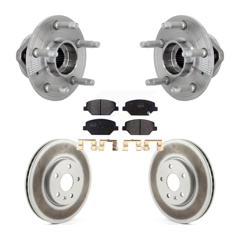Ensemble de roulement de moyeu avant, Rotor de frein à disque revêtu et Kit de plaquettes pour Buick Envisio