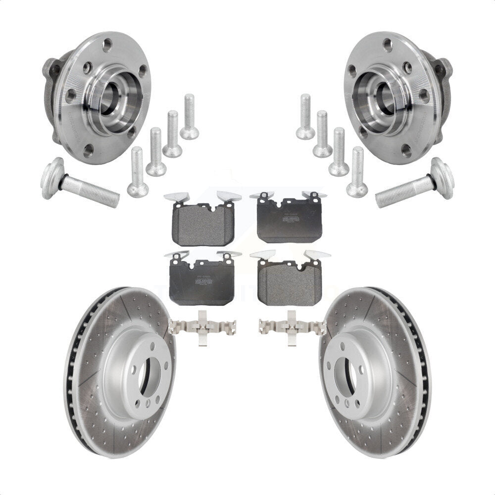 Kit de plaquettes de Rotor de frein enduit de roulement de moyeu avant, pour BMW 330i xDrive 440i Gran Coup