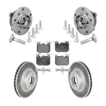 Kit de plaquettes de Rotor de frein enduit de roulement de moyeu avant, pour BMW 330i xDrive 440i Gran Coup