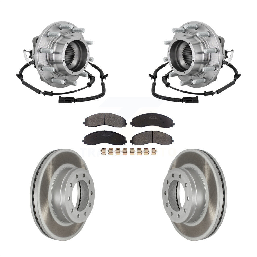 Kit de plaquettes de Rotor de frein, roulement de moyeu avant, pour Ford F-450 Super Duty F-550 4 X