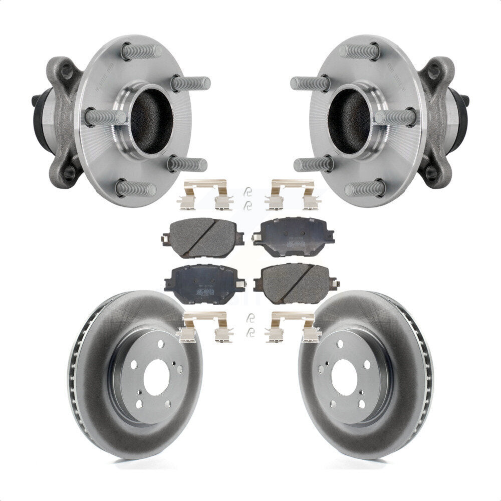 Kit de plaquettes de Rotor de frein revêtues de roulement de moyeu avant, pour Base Lexus IS250 2014 avec RW