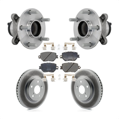 Kit de plaquettes de Rotor de frein revêtues de roulement de moyeu avant, pour Base Lexus IS250 2014 avec RW