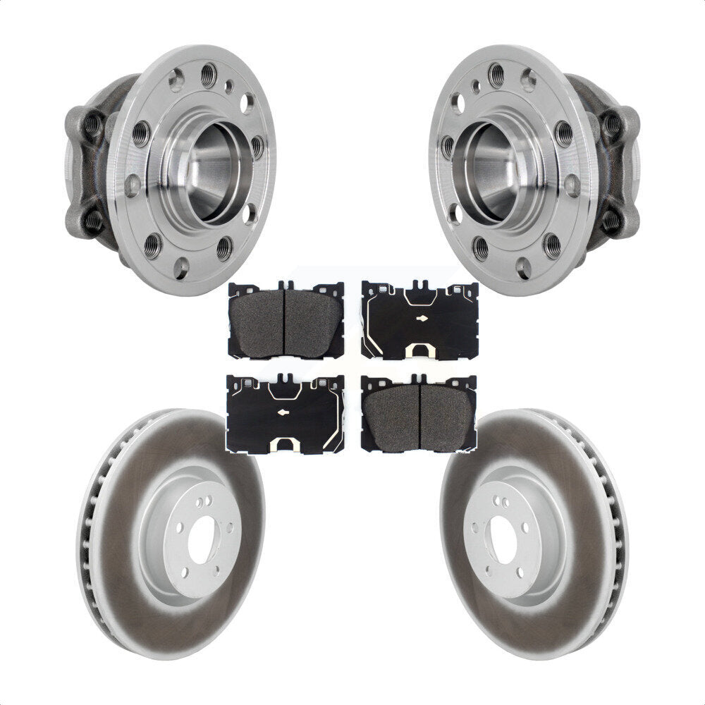 Kit de plaquettes de Rotor de frein enduites de roulement de moyeu avant, pour Mercedes-Benz E450 E400 CLS45