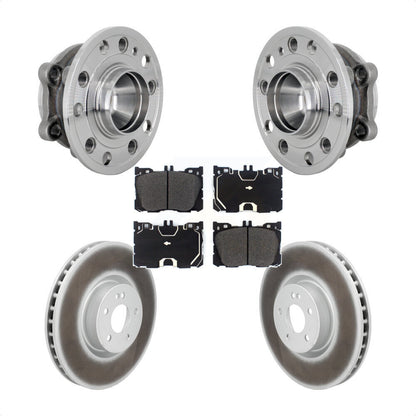 Kit de plaquettes de Rotor de frein enduites de roulement de moyeu avant, pour Mercedes-Benz E450 E400 CLS45