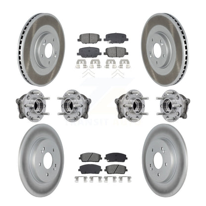 Kit de plaquettes de rotor de frein, roulement de moyeu avant et arrière (10 pièces) pour Hyundai Palisade Ki