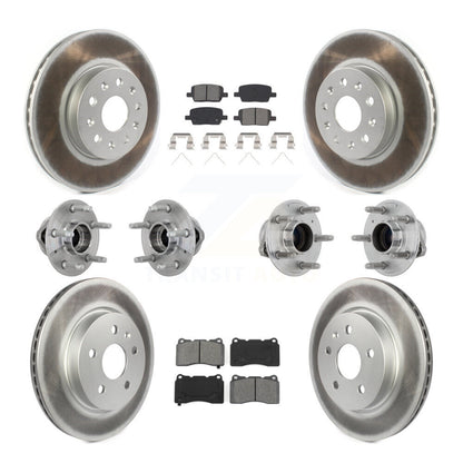 Kit de plaquettes de rotor de frein, roulement de moyeu avant et arrière (10 pièces) pour Chevrolet Camaro CT