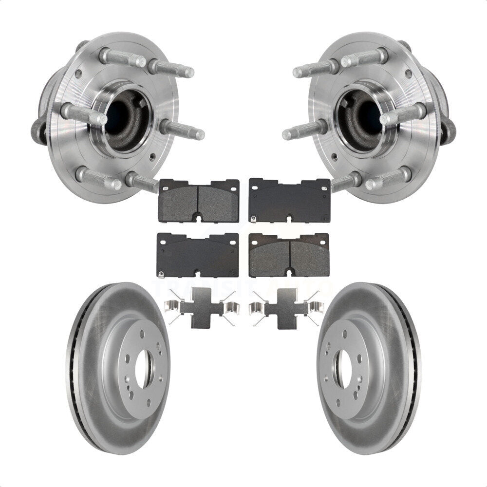 Kit de plaquettes de Rotor de frein enduit de roulement de moyeu avant, pour Chevrolet GMC Silverado 1500 X