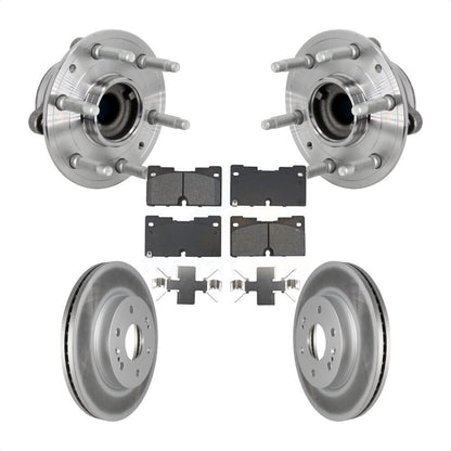 Kit de plaquettes de Rotor de frein enduit de roulement de moyeu avant, pour Chevrolet GMC Silverado 1500 X