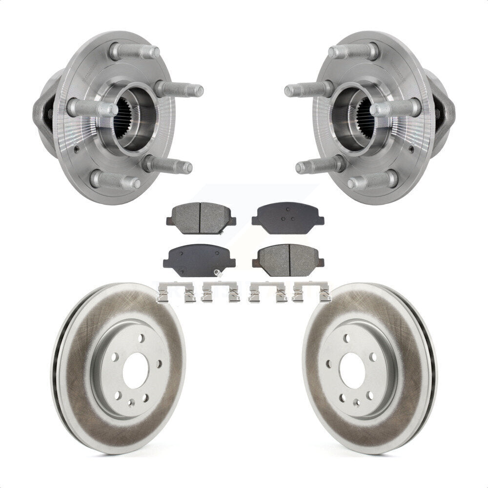 Ensemble de roulement de moyeu avant, Rotor de frein à disque revêtu et Kit de plaquettes pour Buick Envisio