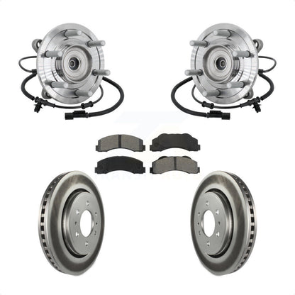 Kit de plaquettes de Rotor de frein revêtues de roulement de moyeu avant, pour Ford F-150 Raptor 2017 avec 4W