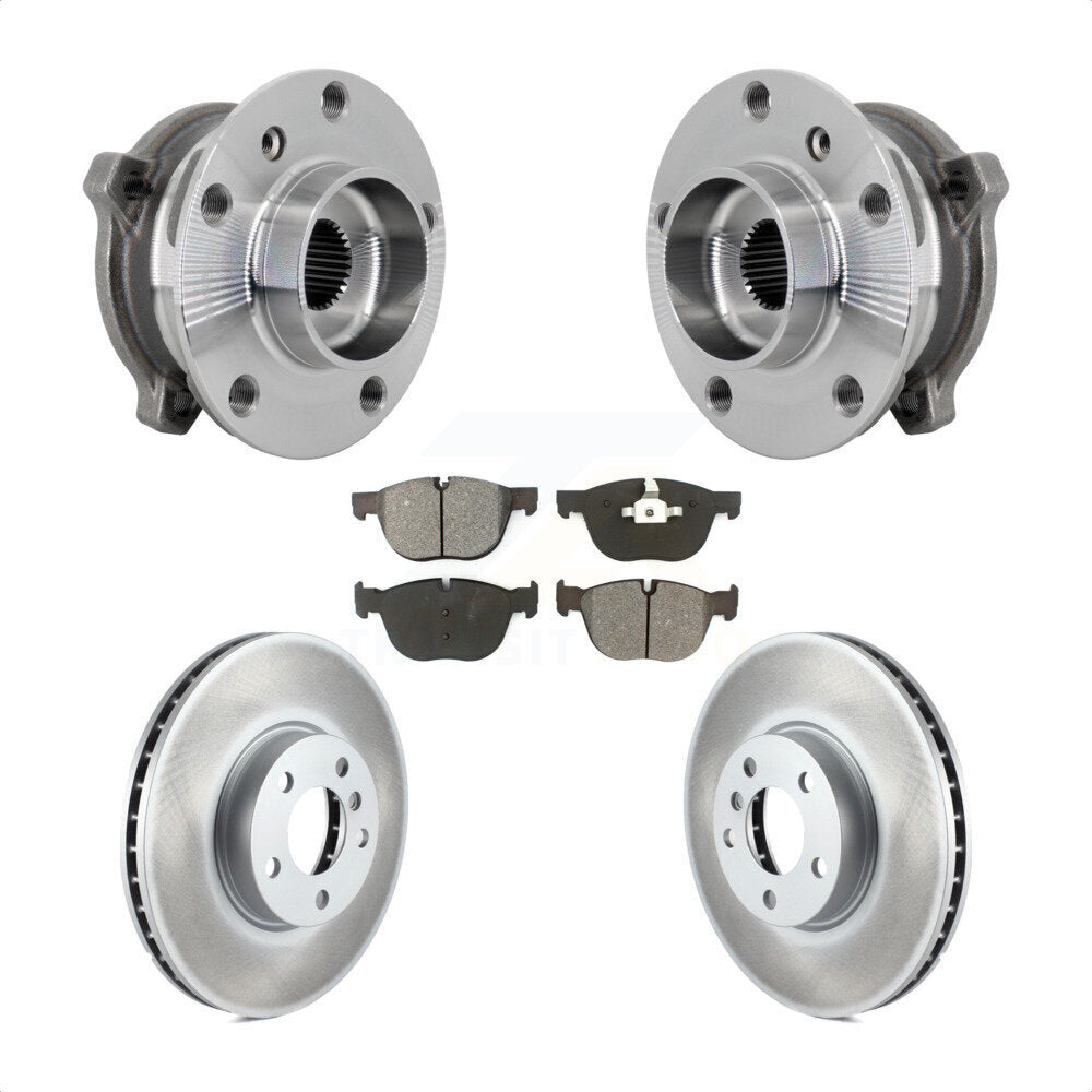 Kit de Rotor et de plaquettes de frein enduits de roulement de moyeu avant, pour BMW X5 X6 M12 x 1.25 Threa