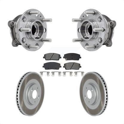 Kit de plaquettes de Rotor de frein enduites de roulement de moyeu avant, pour Hyundai palissade Kia Tellurid
