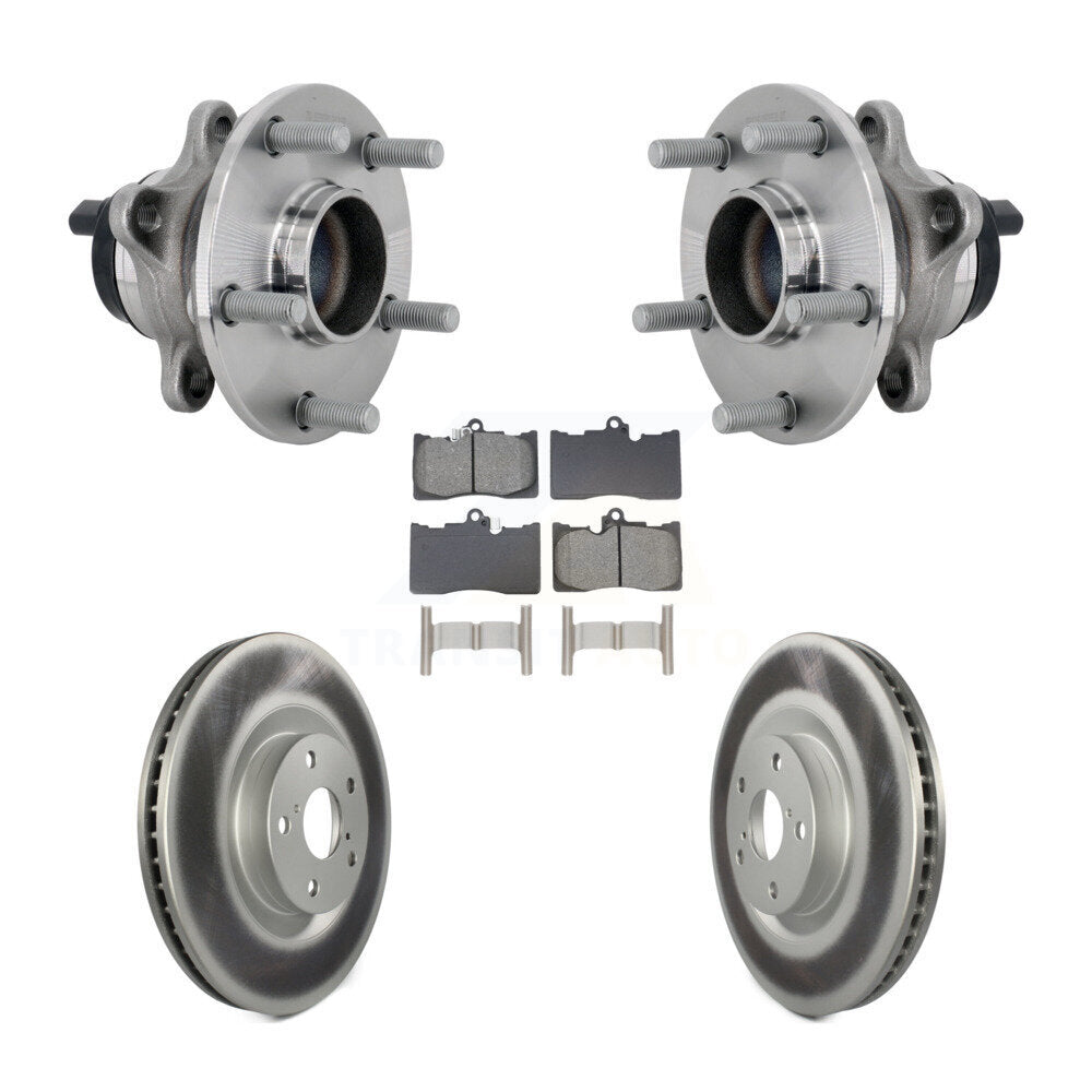 Kit de plaquettes de Rotor de frein enduites de roulement de moyeu avant, pour Lexus GS350 RC300 GS450h GS30
