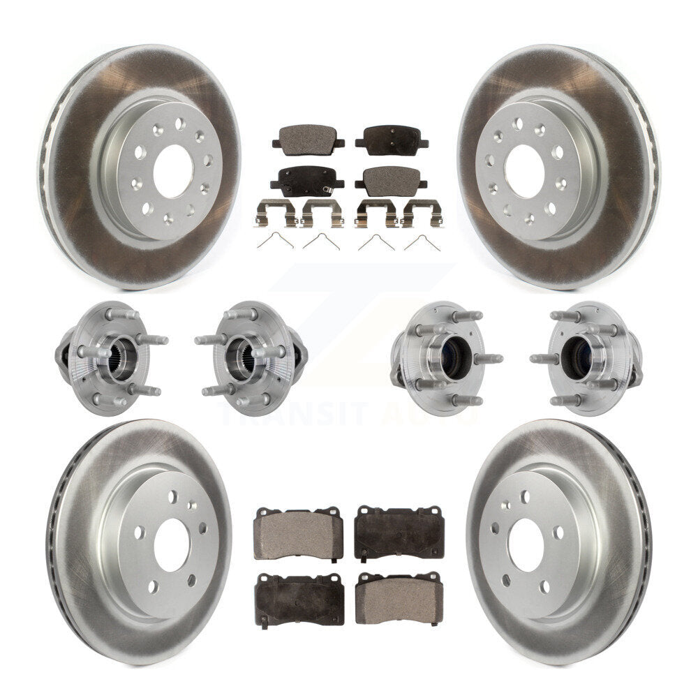 Kit de plaquettes de rotor de frein, roulement de moyeu avant et arrière (10 pièces) pour Chevrolet Camaro CT