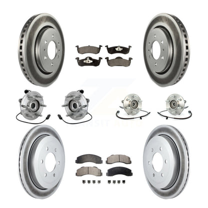 Kit de plaquettes de Rotor de frein revêtues de roulement de moyeu avant et arrière (10 pièces) pour Ford Expedition 4W