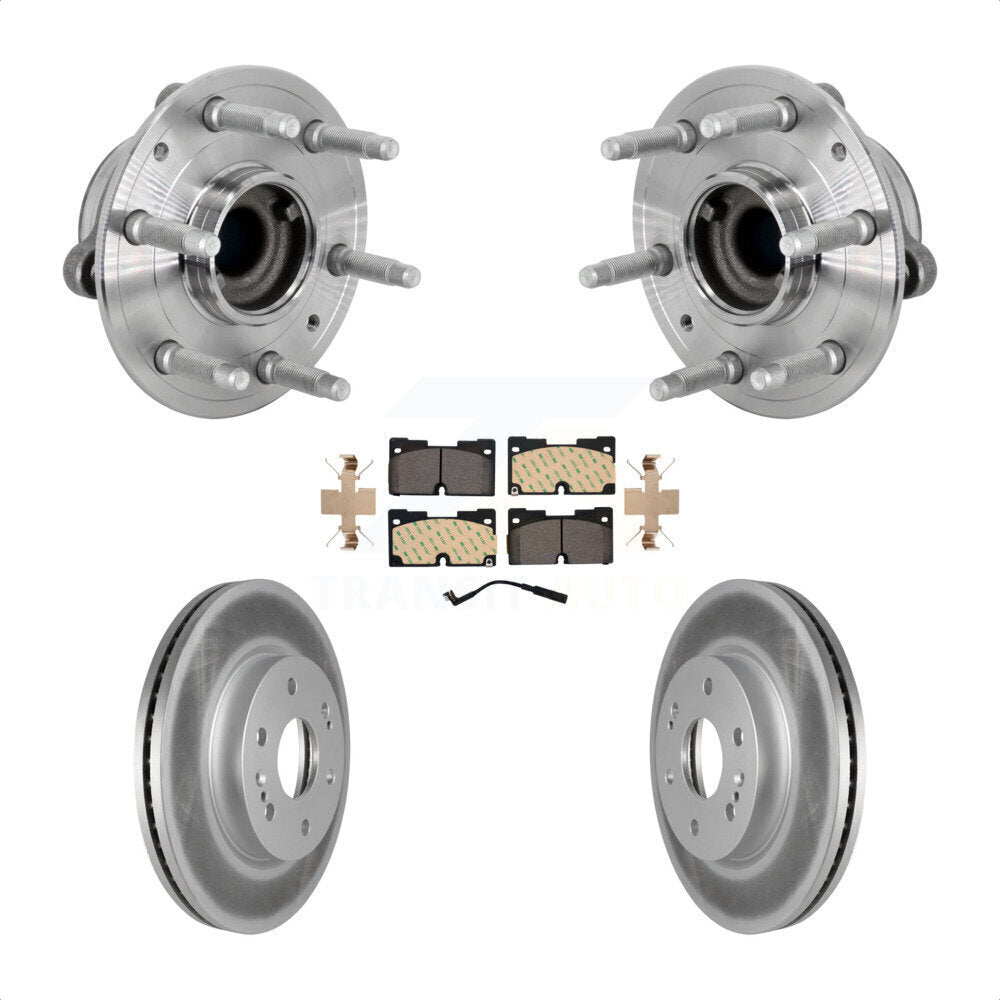 Kit de plaquettes de Rotor de frein enduit de roulement de moyeu avant, pour Chevrolet GMC Silverado 1500 X