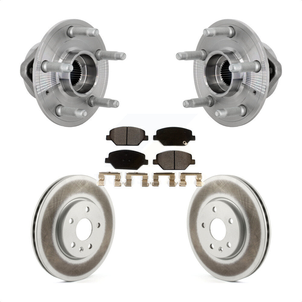 Ensemble de roulement de moyeu avant, Rotor de frein à disque revêtu et Kit de plaquettes pour Buick Envisio