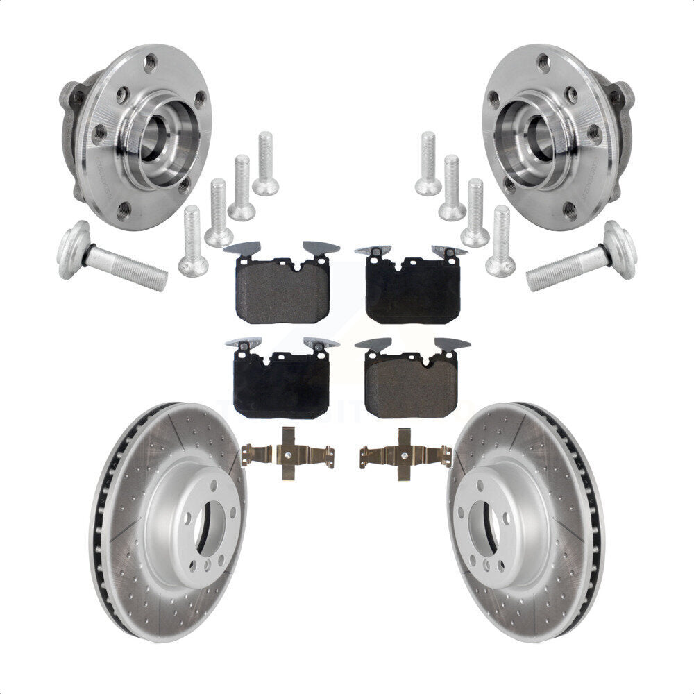 Kit de plaquettes de Rotor de frein enduit de roulement de moyeu avant, pour BMW 330i xDrive 440i Gran Coup