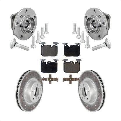 Kit de plaquettes de Rotor de frein enduit de roulement de moyeu avant, pour BMW 330i xDrive 440i Gran Coup