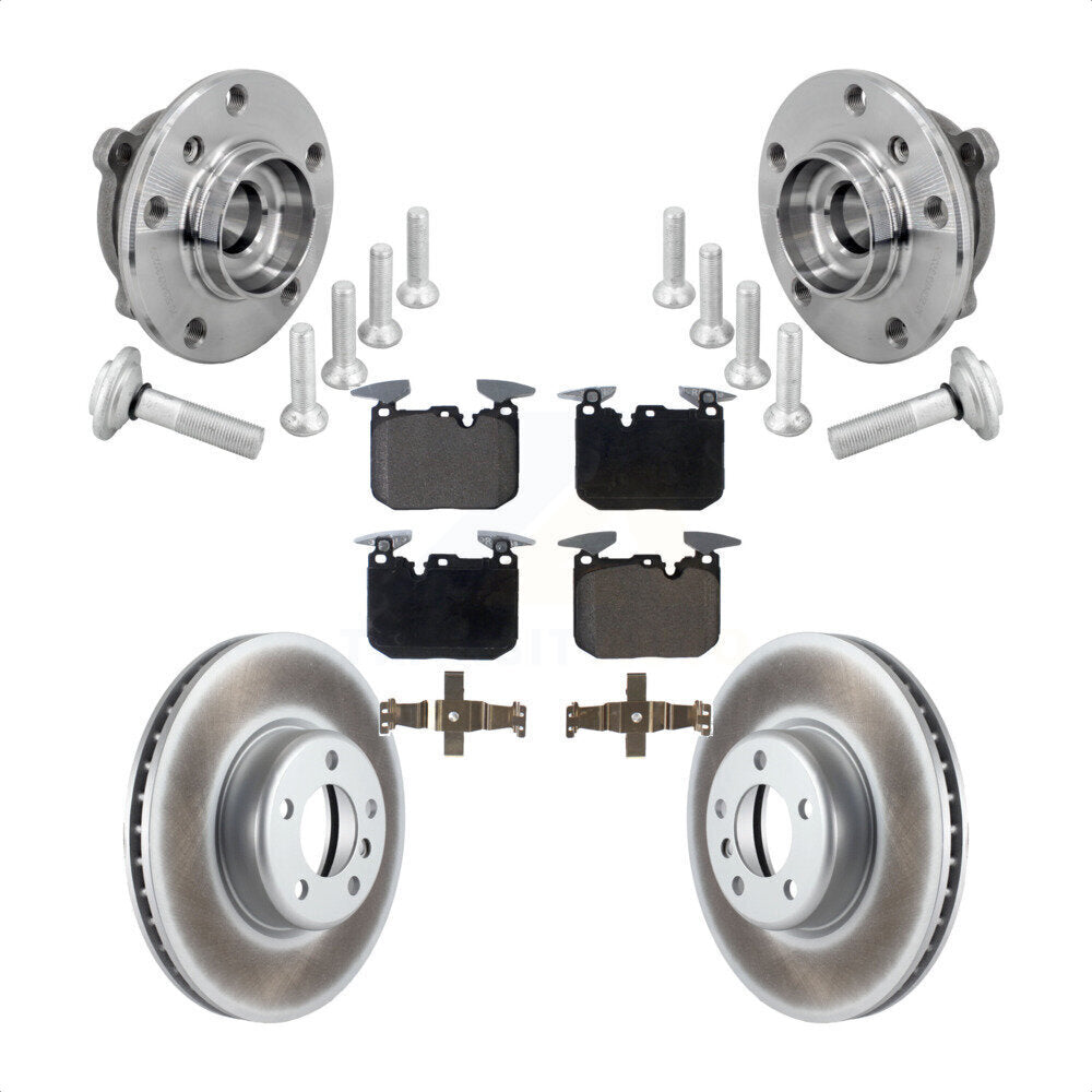 Kit de plaquettes de Rotor de frein enduit de roulement de moyeu avant, pour BMW 330i xDrive 440i Gran Coup