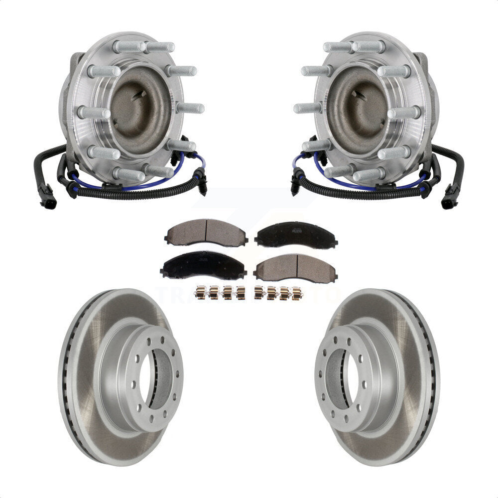 Kit de plaquettes de Rotor de frein, roulement de moyeu avant, pour Ford F-450 Super Duty F-550 4 X