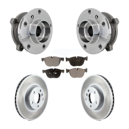 Kit de Rotor et de plaquettes de frein enduits de roulement de moyeu avant, pour BMW X5 X6 M12 x 1.25 Threa