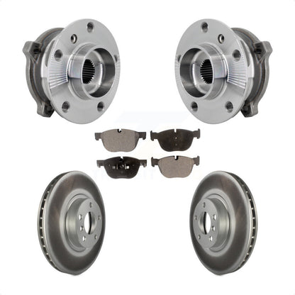 Kit de Rotor et de plaquettes de frein enduits de roulement de moyeu avant, pour BMW X5 X6 M12 x 1.25 Threa