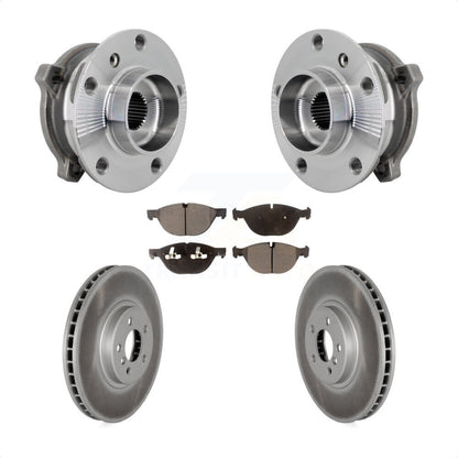 Ensemble de roulement de moyeu avant, Rotor de frein et plaquettes revêtus, Kit pour BMW X5 X6 xDrive50