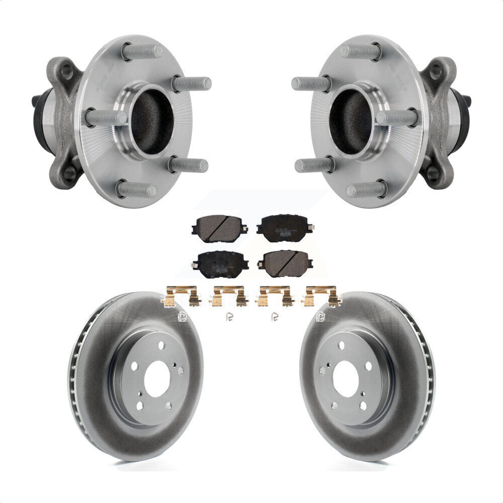 Kit de plaquettes de Rotor de frein revêtues de roulement de moyeu avant, pour Base Lexus IS250 2014 avec RW