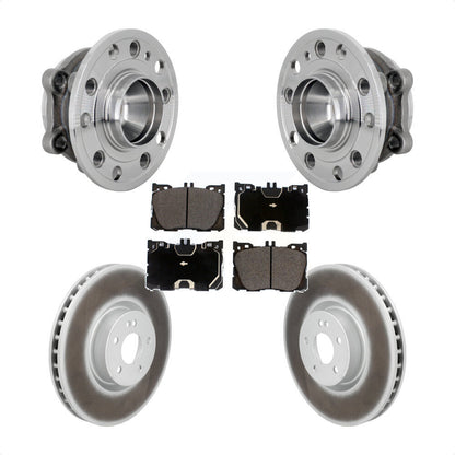 Kit de plaquettes de Rotor de frein enduites de roulement de moyeu avant, pour Mercedes-Benz E450 E400 CLS45