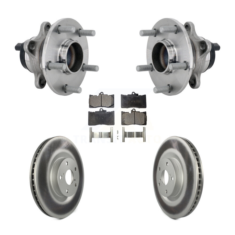 Kit de plaquettes de Rotor de frein enduites de roulement de moyeu avant, pour Lexus GS350 RC300 GS450h GS30