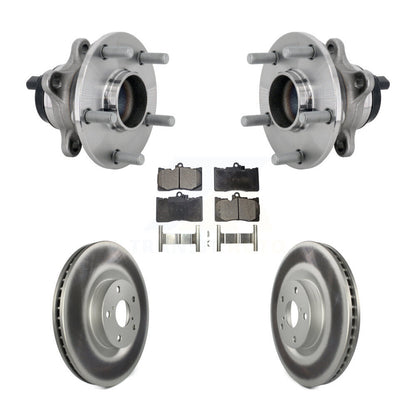 Kit de plaquettes de Rotor de frein enduites de roulement de moyeu avant, pour Lexus GS350 RC300 GS450h GS30