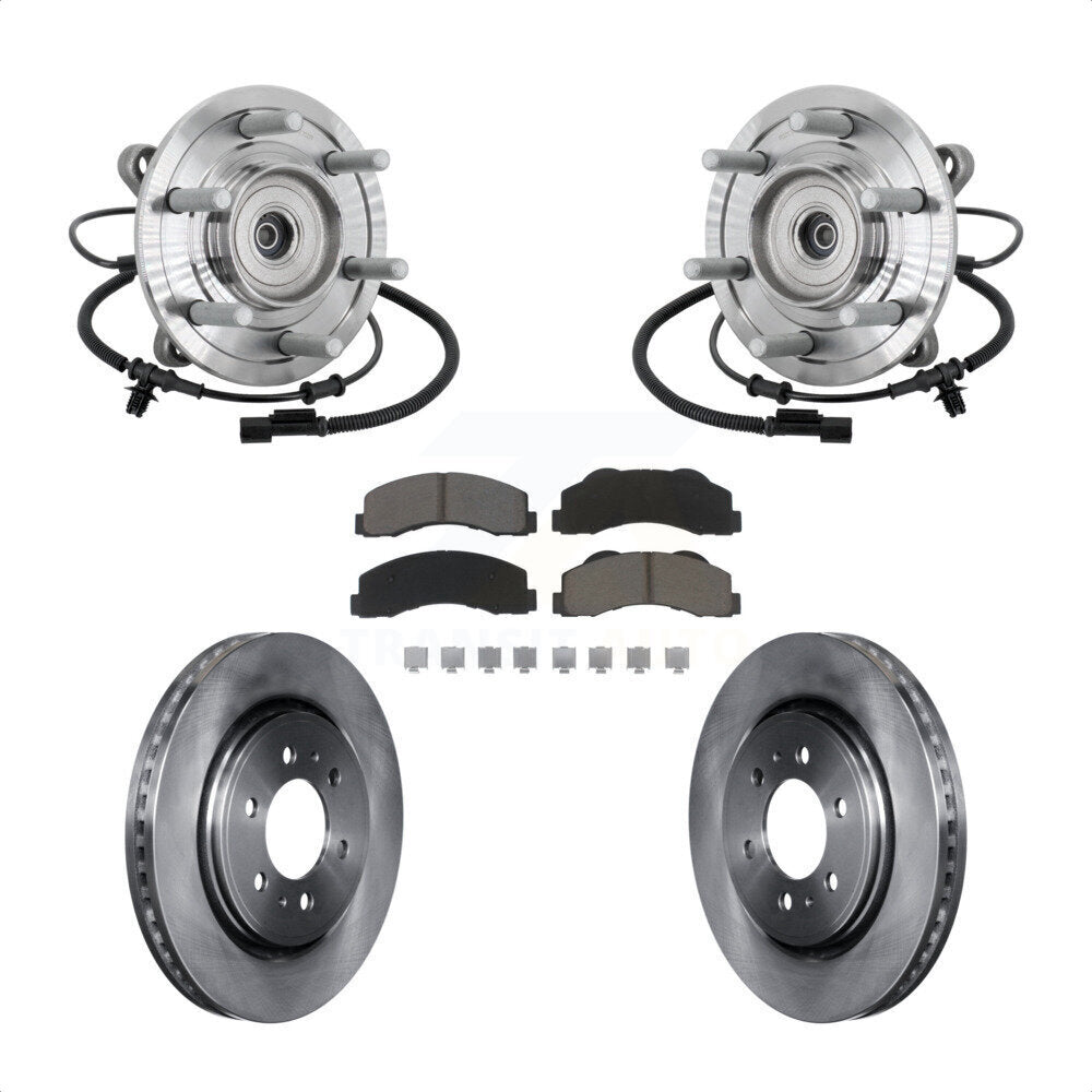 Kit de rotor et de plaquettes de frein à disque, roulement de moyeu avant, pour Ford F-150 Raptor 2017 avec 4W
