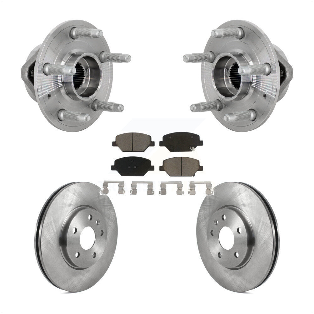 Ensemble de roulements de moyeu avant, Rotors et plaquettes de frein à disque, Kit pour Buick Envision