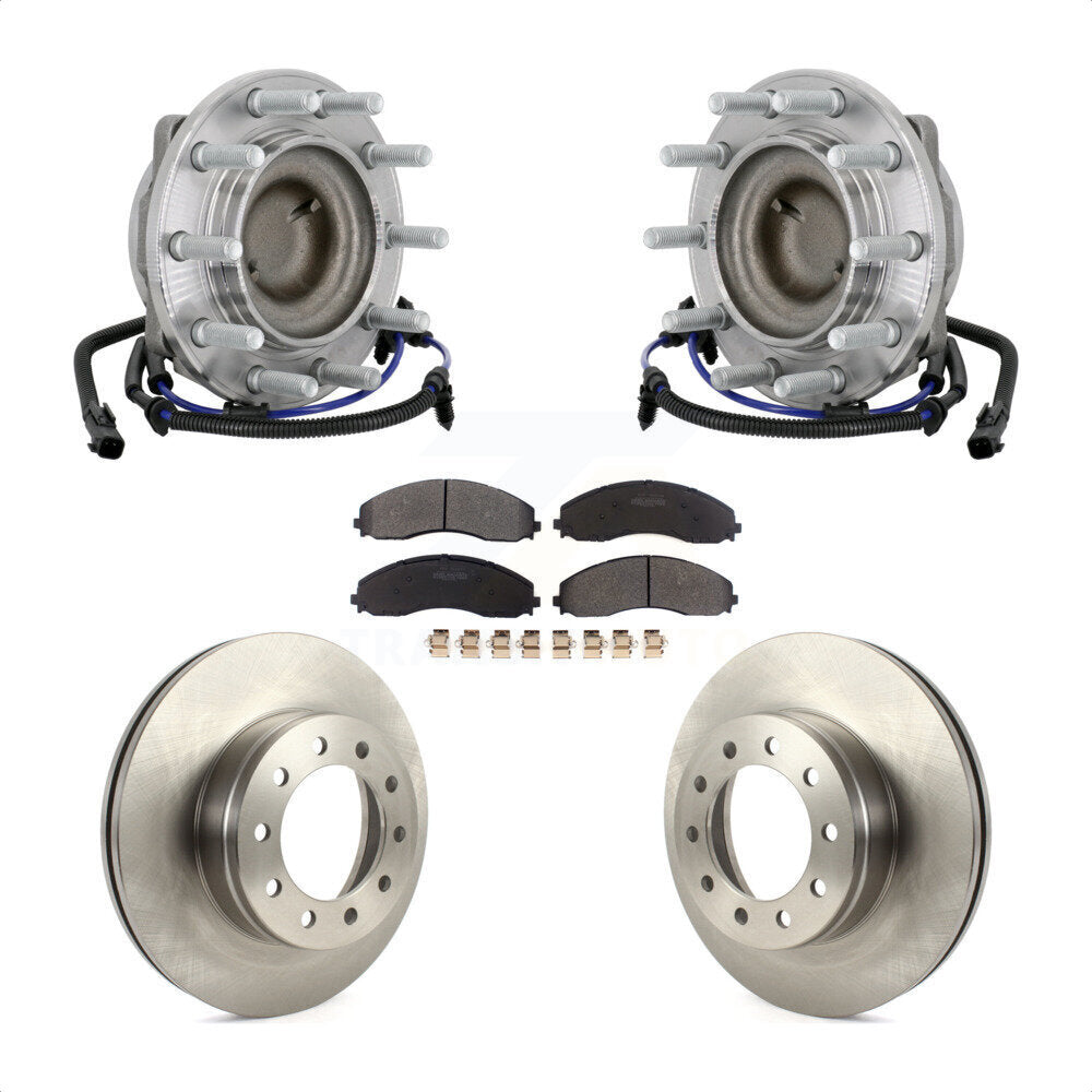 Kit de plaquettes de Rotor de frein à disque, roulement de moyeu avant, pour Ford F-450 Super Duty F-550 4 X