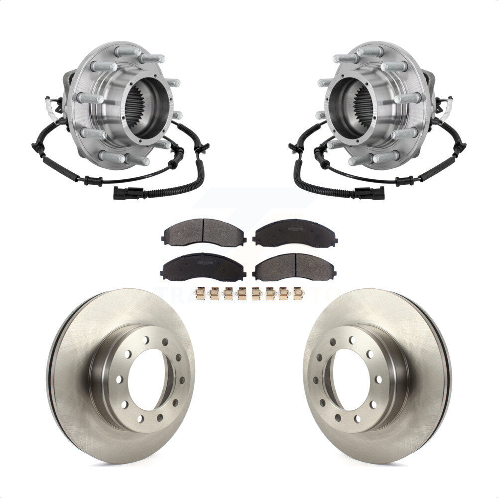 Kit de plaquettes de Rotor de frein à disque, roulement de moyeu avant, pour Ford F-450 Super Duty F-550 4 X