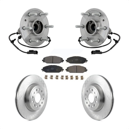 Kit de Rotor et plaquettes de frein, roulement de moyeu avant, pour Ram 1500 sans roue d'usine de 22 pouces