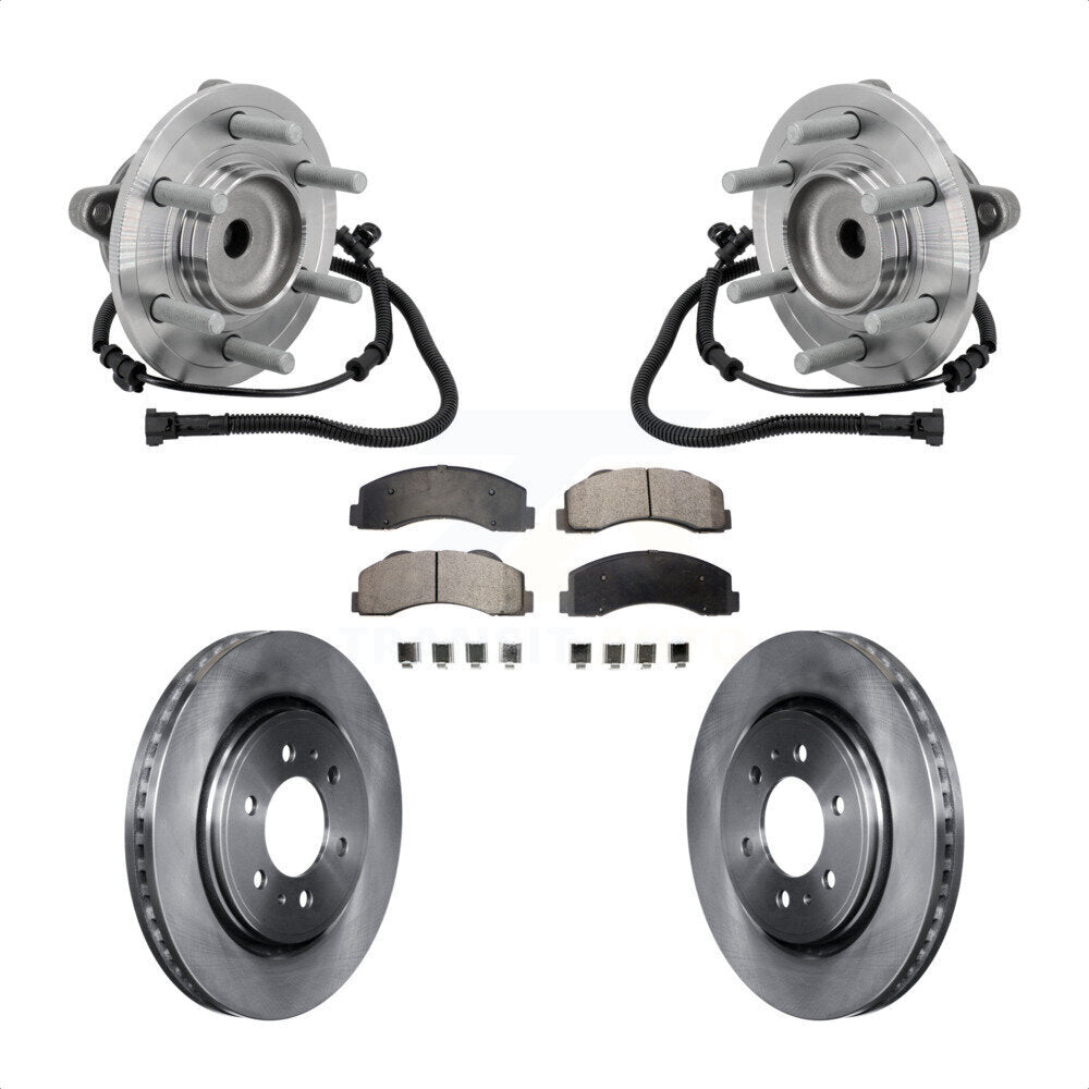 Kit de plaquettes de Rotor de frein à disque, ensemble de roulements de moyeu avant pour Ford F-150 RW 2015 – 2017
